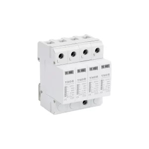 Front view of Thor TRS5 B+C, a Type 1+2 AC surge protective device.