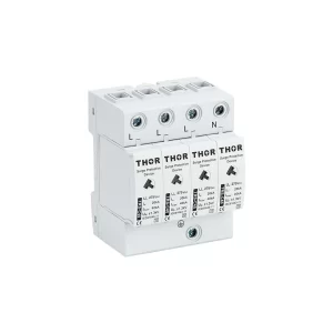 Front view of Thor TRS-C40, a Type 1 AC surge protective device.