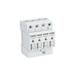 Front view of Thor TRS-D20, a Type 1 AC surge protective device.