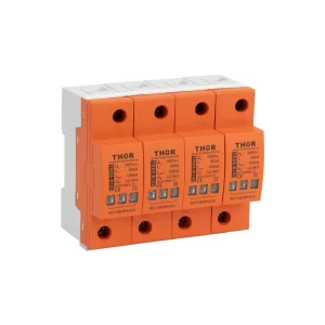 Front view of Thor TRS6-B100, a Type 2 AC surge protective device.