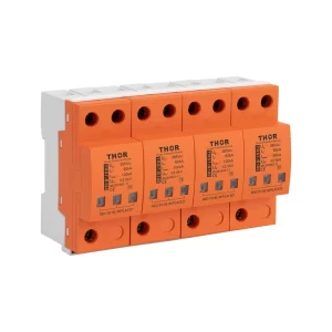 Front view of Thor TRS7-B100, a Type 2 AC surge protective device.