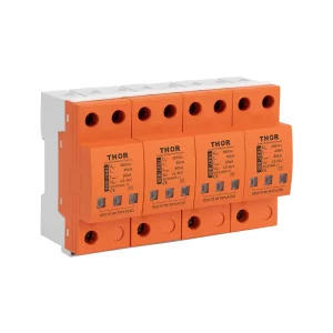 Front view of Thor TRS7-B80, a Type 2 AC surge protective device.
