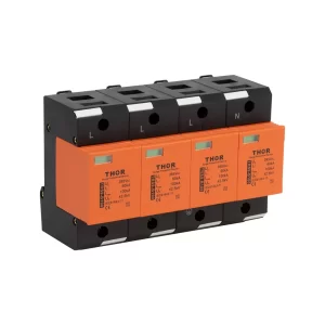 Front view of Thor TRS9-B100, a Type 2 AC surge protective device.