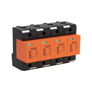 Front view of Thor TRS9-B80, a Type 2 AC surge protective device.