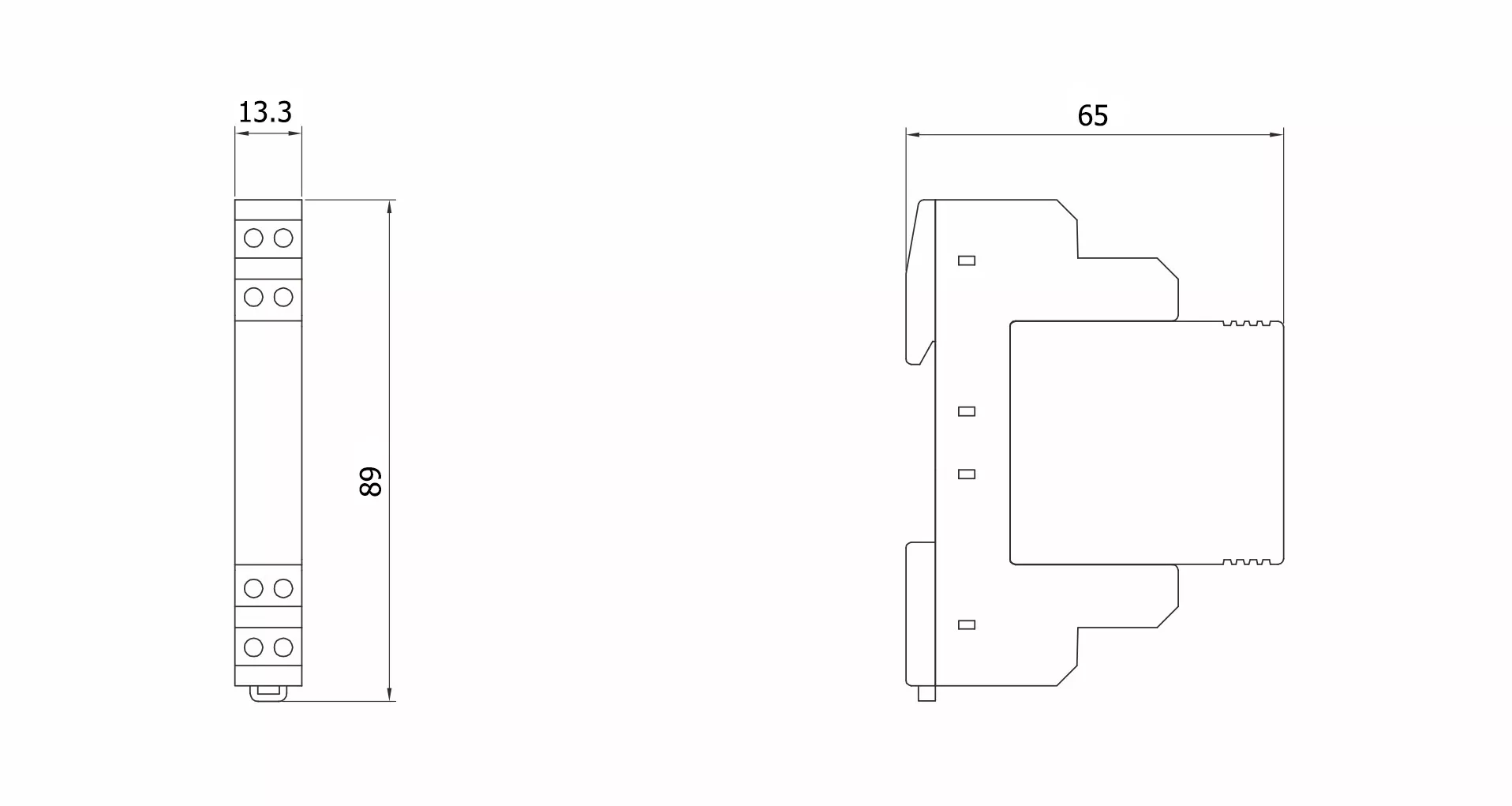 TRSS-485 14mm Dimension