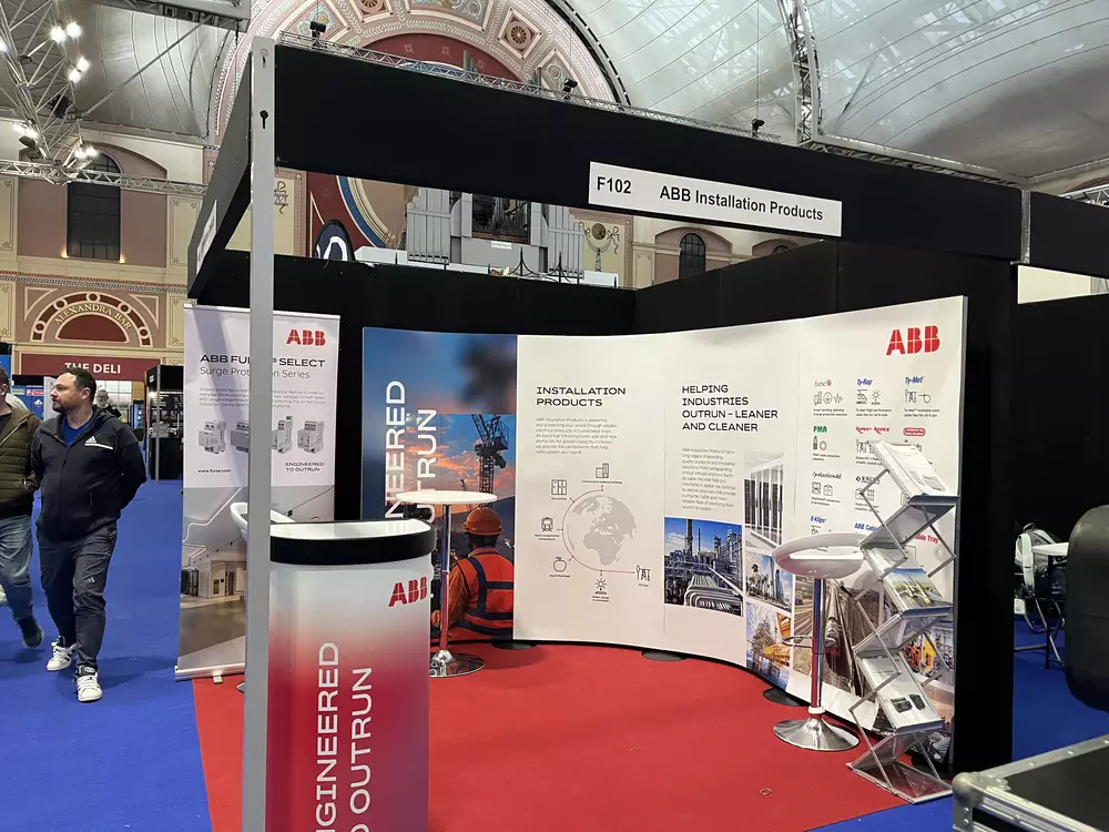 Our strategic location at Booth F100, right next to industry giant ABB