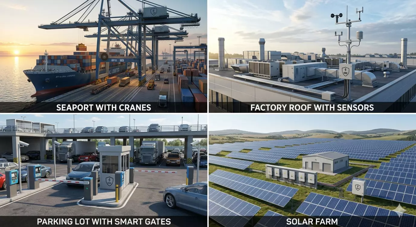 Outdoor ethernet surge protection applications in industrial environments