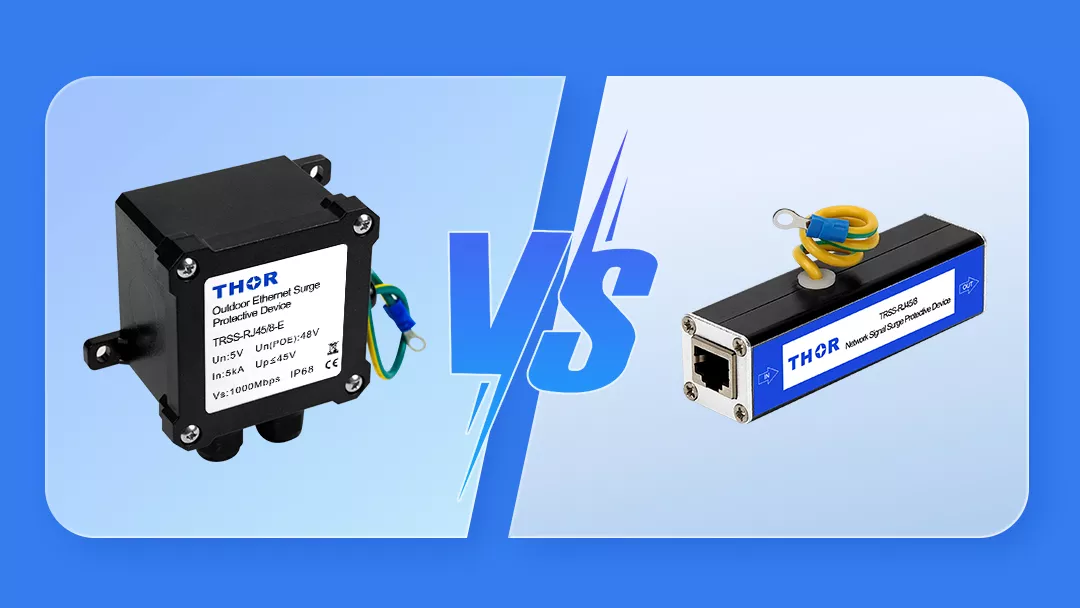 outdoor vs indoor IP68 RJ45 surge protection device comparison