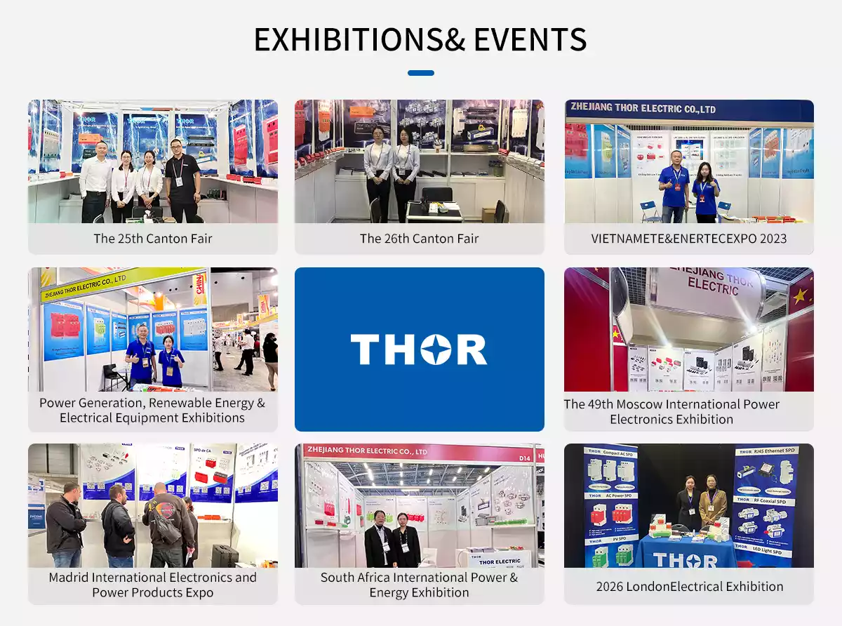 Thor Electric team at international electrical industry exhibition