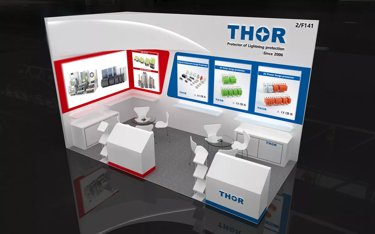 Thor Electric booth 2/F141 WIN EURASIA 2026 Istanbul surge protection device exhibition