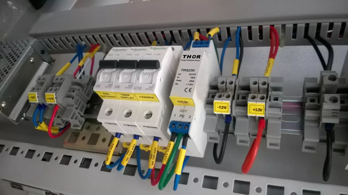 Thor surge protection device DIN rail installation industrial control cabinet RS485 signal lines