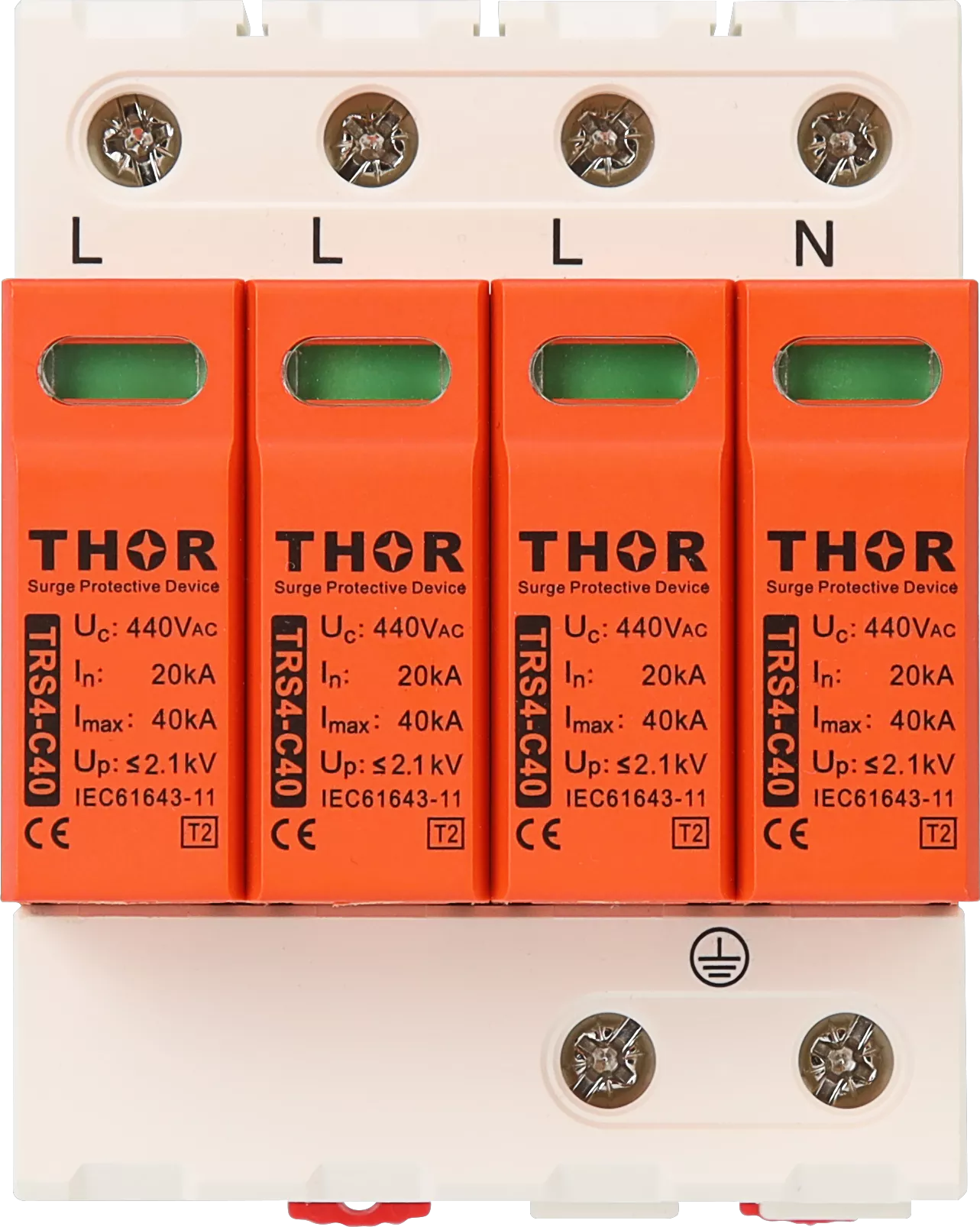Thor Electric TRS4-C40 AC SPD OEM private label sample IEC 61643-31 certified