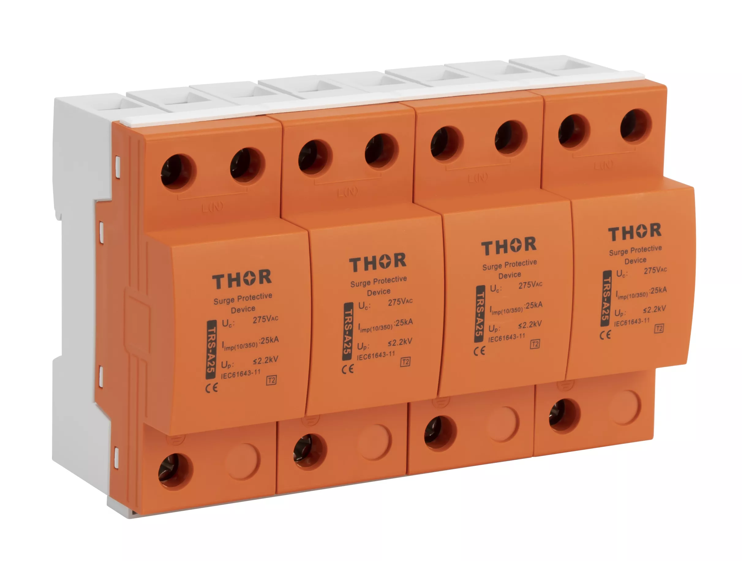 Thor TRS-A25 Type 1 SPD lightning current arrester for LPZ0A to LPZ1 boundary IEC 61643-11