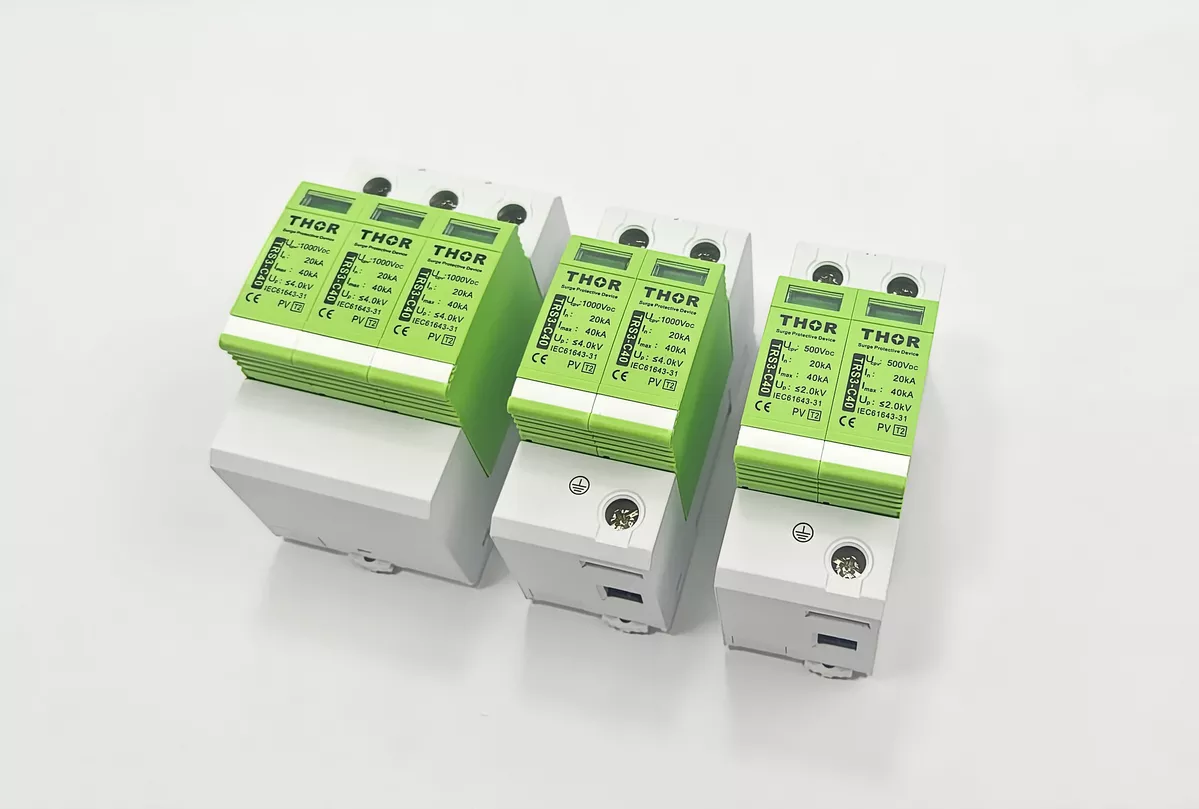Thor TRS3-C40 PV Type 2 SPD three-pole and two-pole units IEC 61643-31