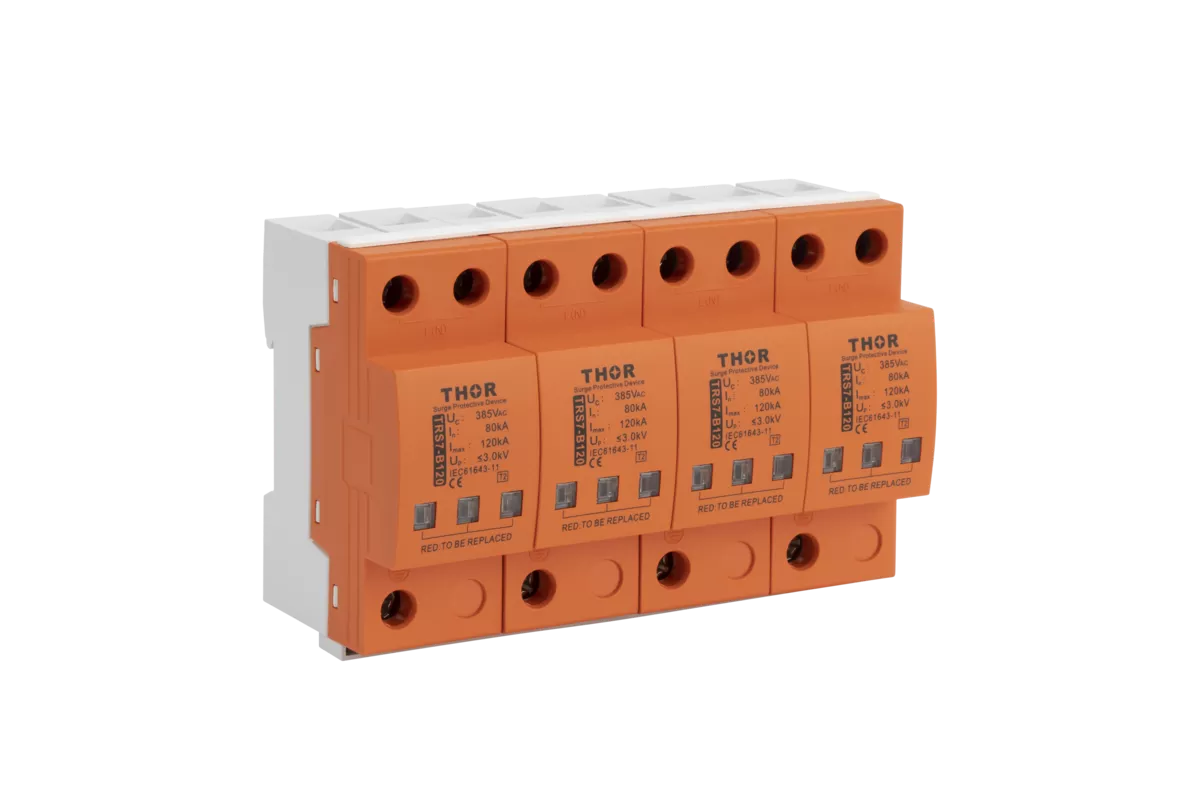 Thor TRS7 Type 2 SPD for 380V industrial surge protection under IEC 61643-11