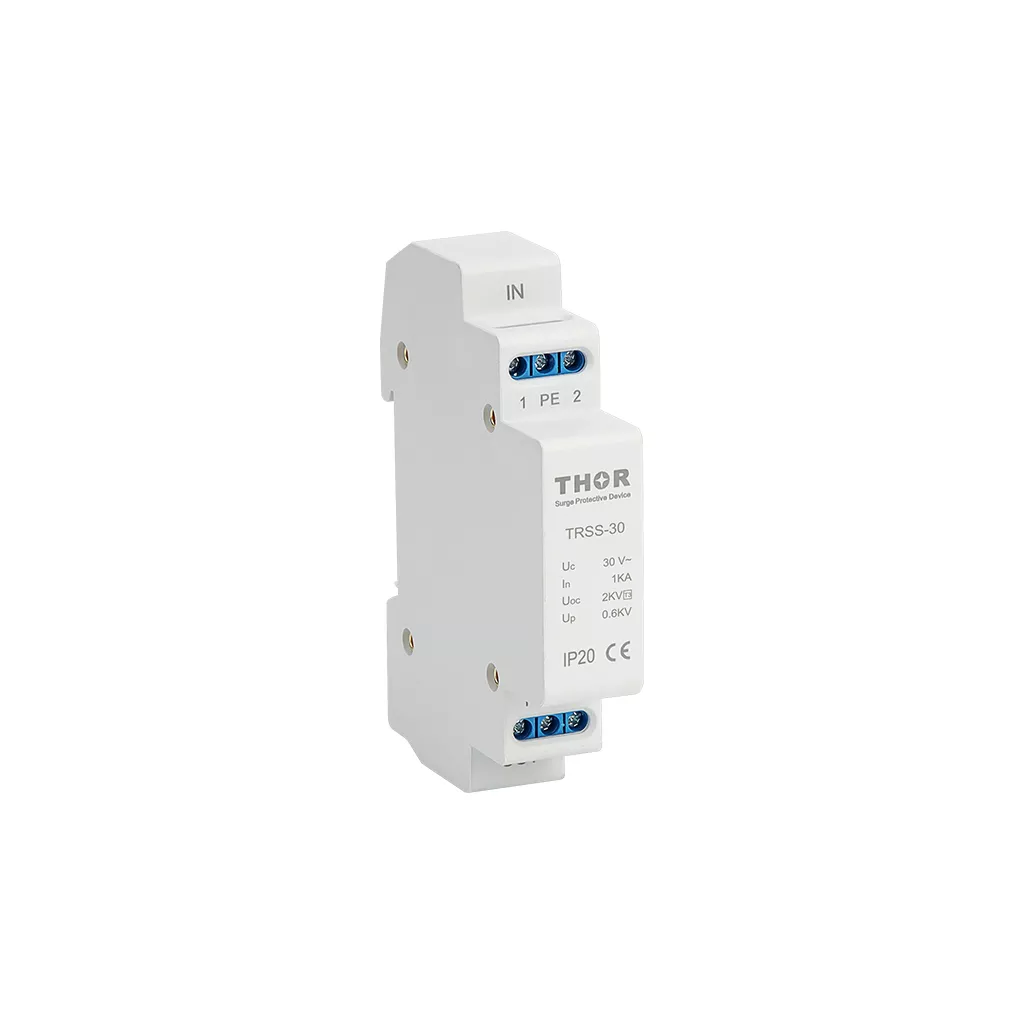 THOR TRSS-30 Type 3 AC surge protection device with DIN rail mounting