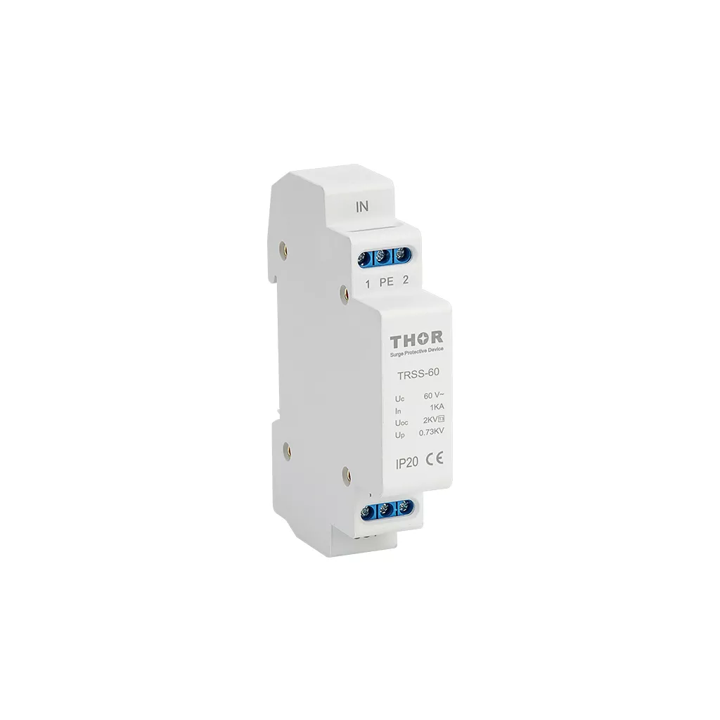 THOR TRSS-60 Type 3 AC surge protection device with DIN rail mounting