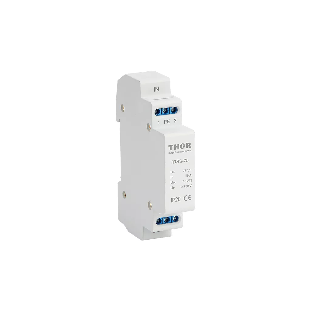 THOR TRSS-75 Type 3 AC surge protection device with DIN rail mounting
