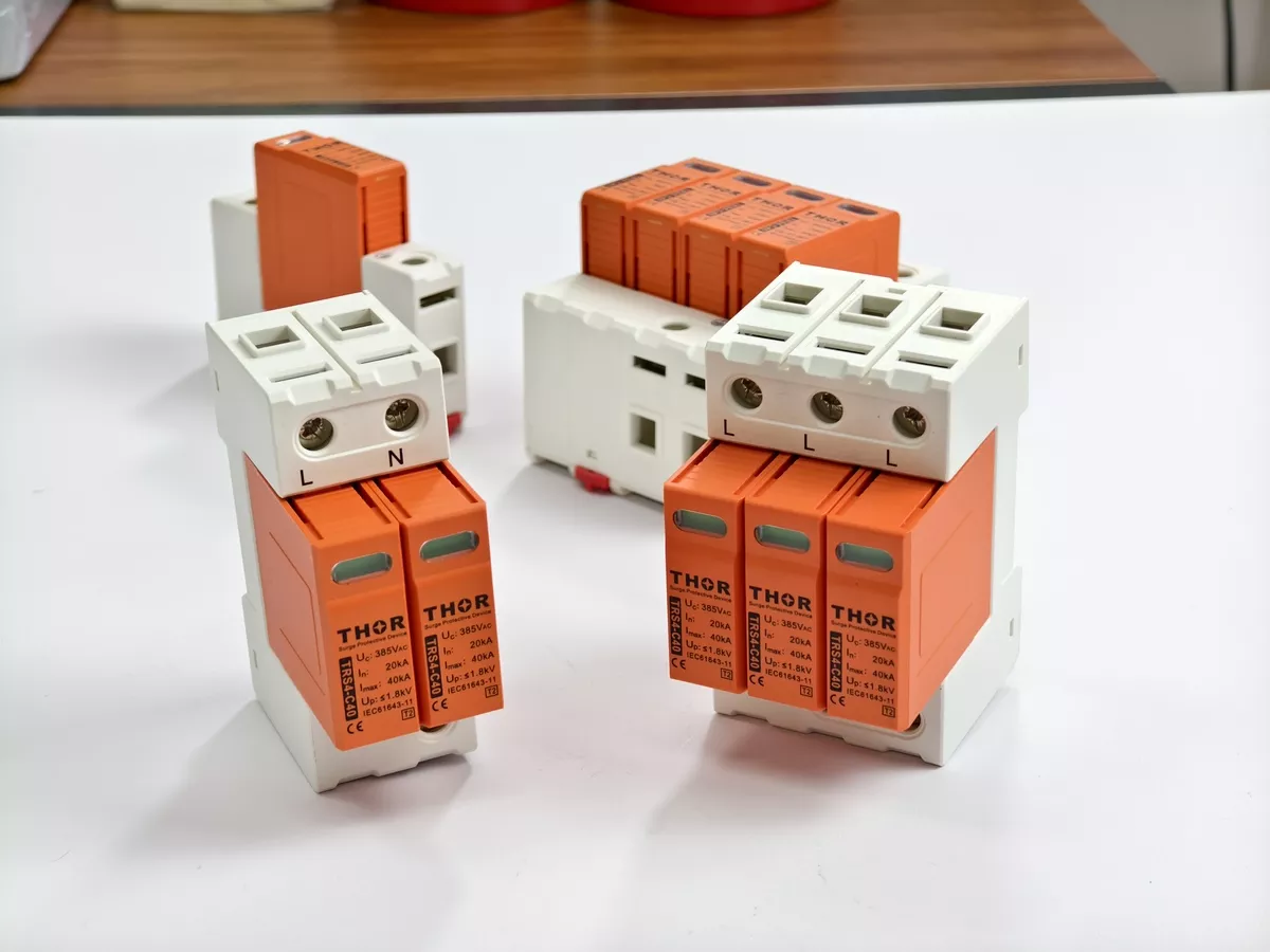 Thor AC surge protective device modules for single-phase and three-phase systems
