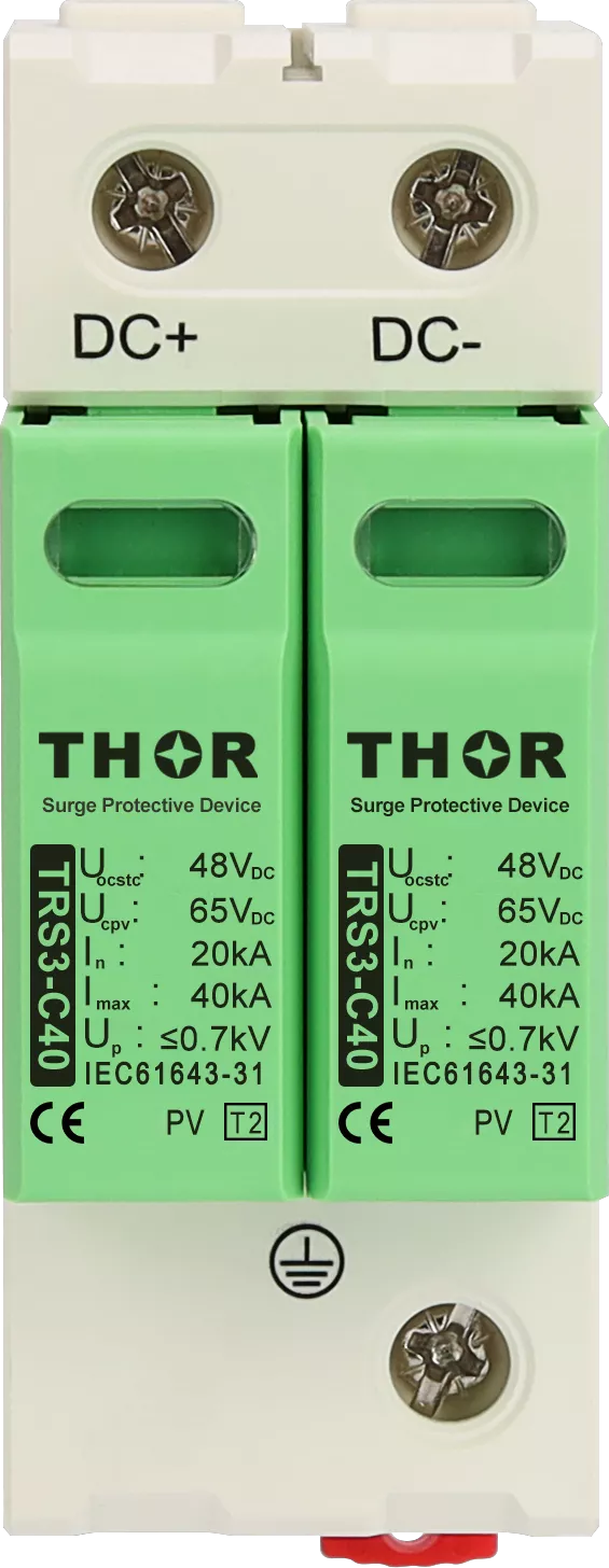 Thor TRS3-C40 DC Type 2 surge protective device for 48 V DC telecom power
